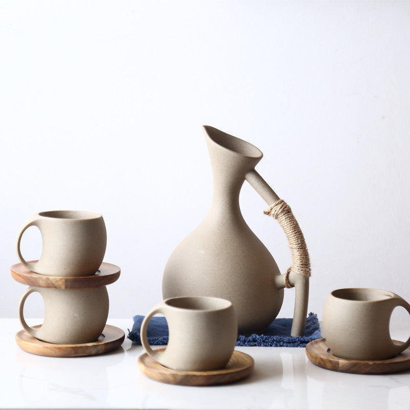 Ancient Ceramic Tea Pot Set