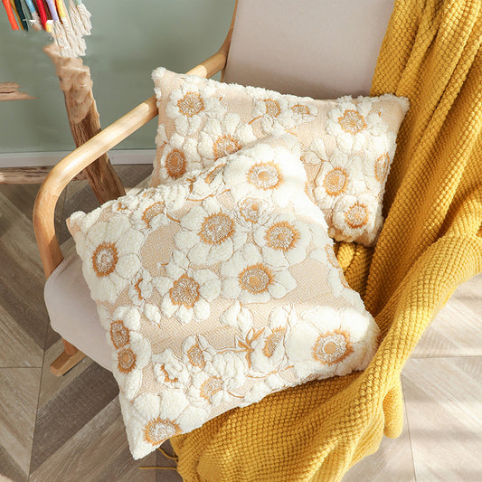 Sunflower Cotton Pillow