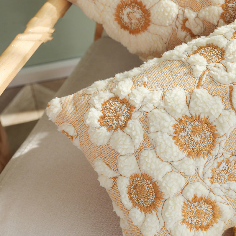 Sunflower Cotton Pillow